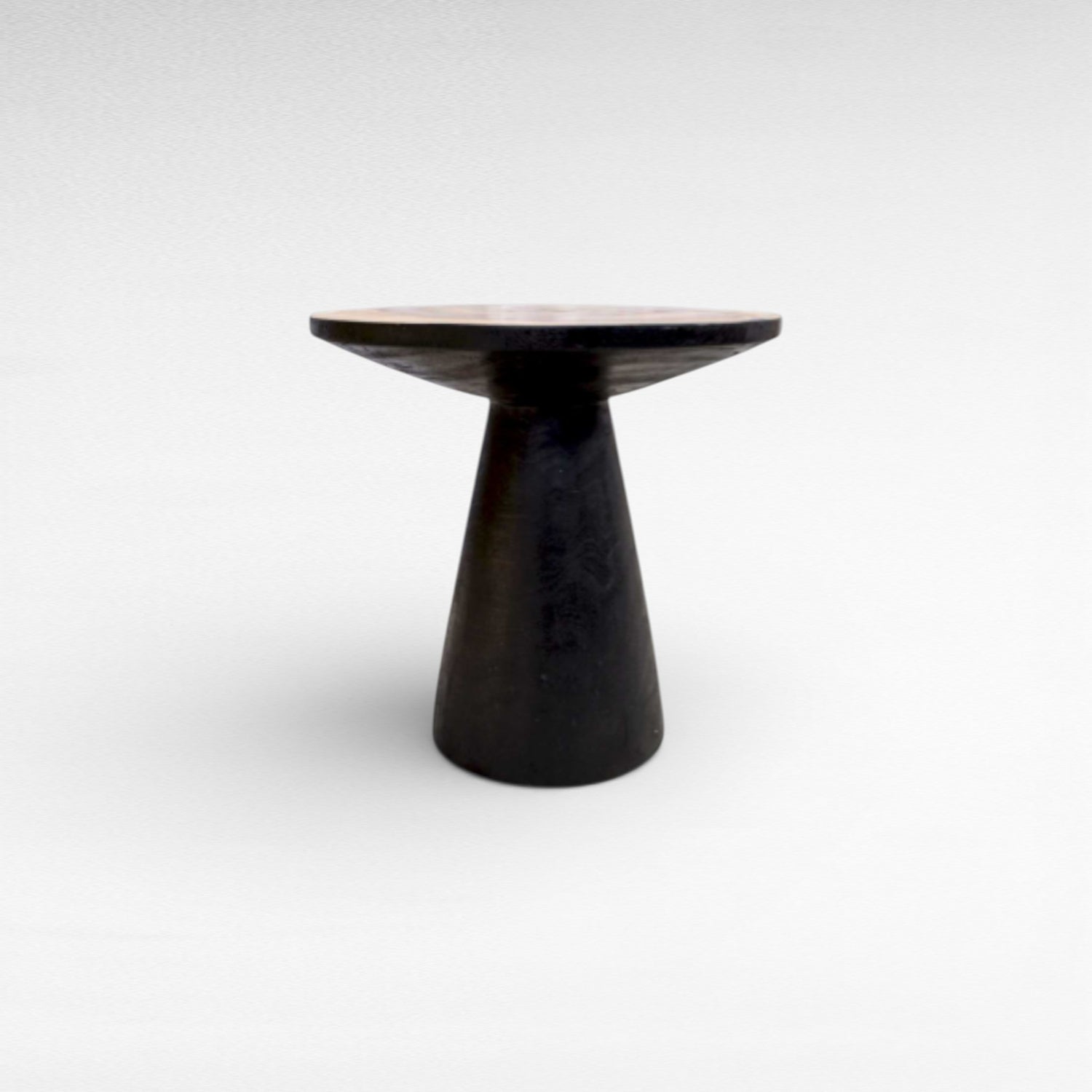 COFFEE TABLE SUAR WOOD NATURAL & BLACK W50 |D50 |H45 CM