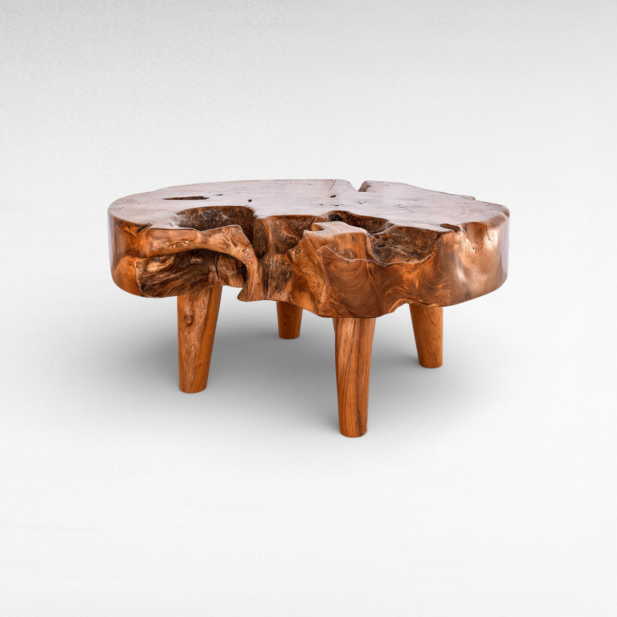 COFFEE TABLE WOOD NATURAL W60  |D80  |H40 cm