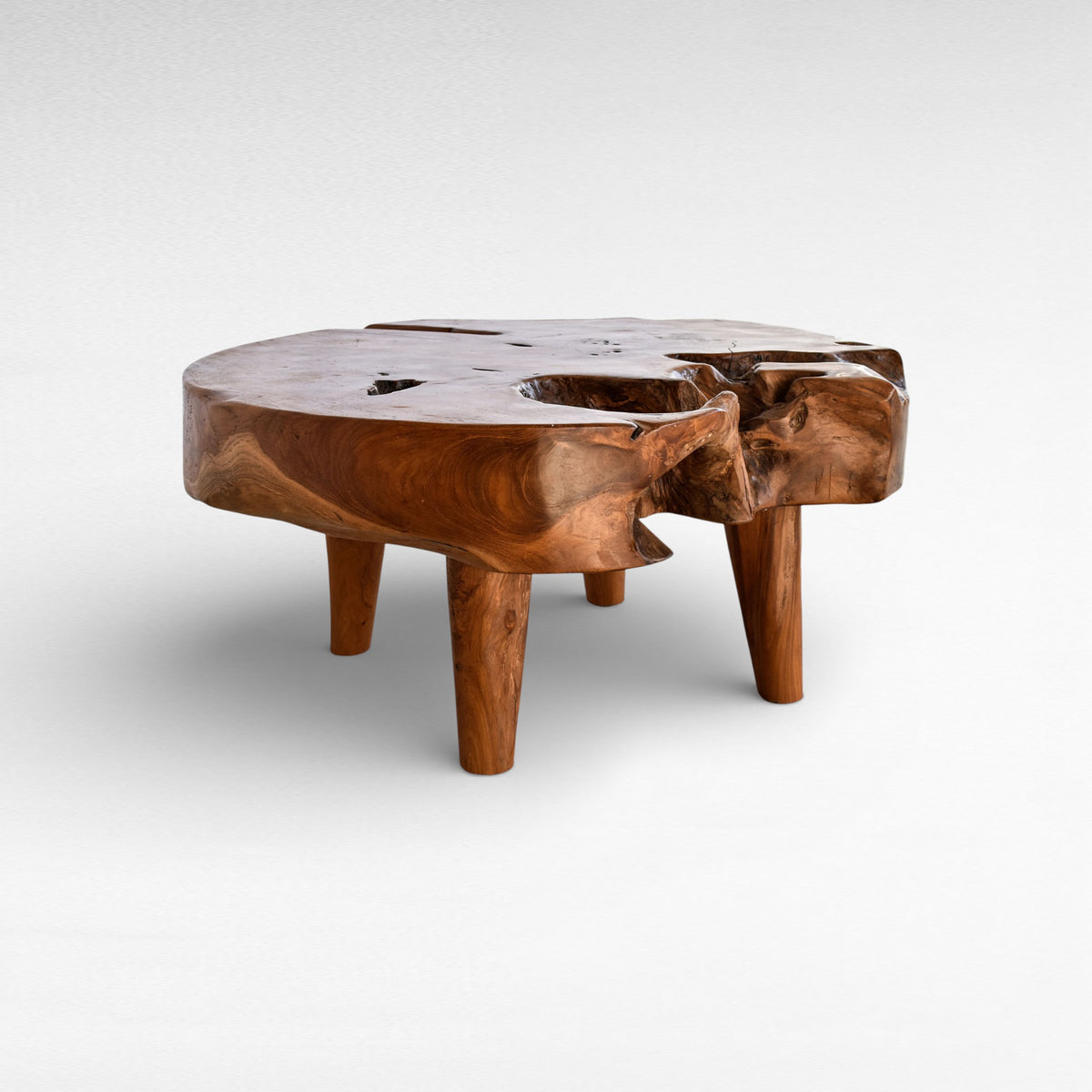 COFFEE TABLE WOOD NATURAL W60  |D80  |H40 cm