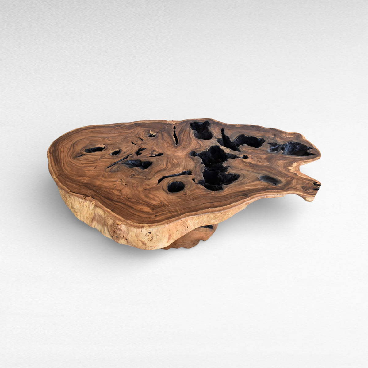 COFFEE TABLE SUAR WOOD NATURAL W165  |D130  |H90 cm