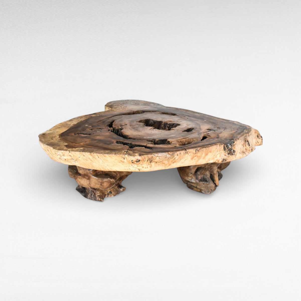 COFFEE TABLE SUAR WOOD NATURAL W135 |D115 |H45 cm