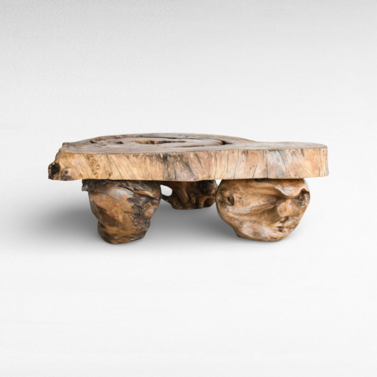 COFFEE TABLE SUAR WOOD NATURAL W135 |D115 |H45 cm