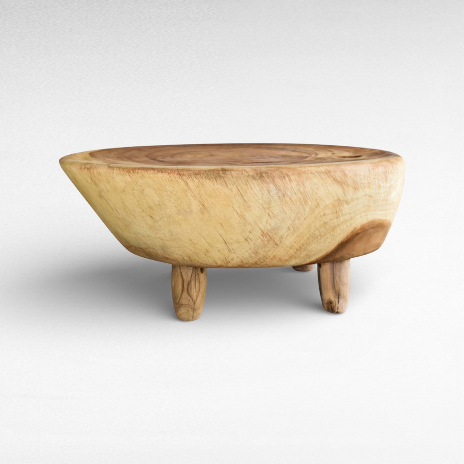 COFFEE TABLE SUAR WOOD NATURAL W100  |D80  |H45 cm