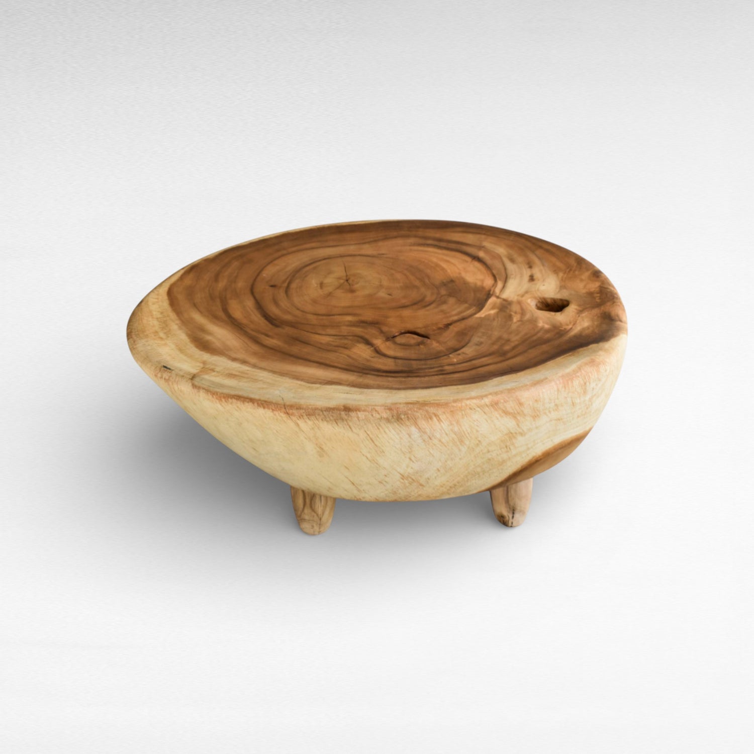 COFFEE TABLE SUAR WOOD NATURAL W100  |D80  |H45 cm
