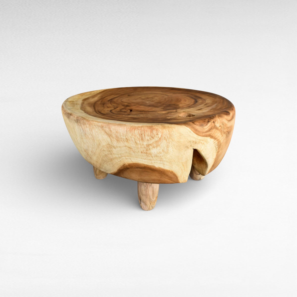 COFFEE TABLE SUAR WOOD NATURAL W100  |D80  |H45 cm