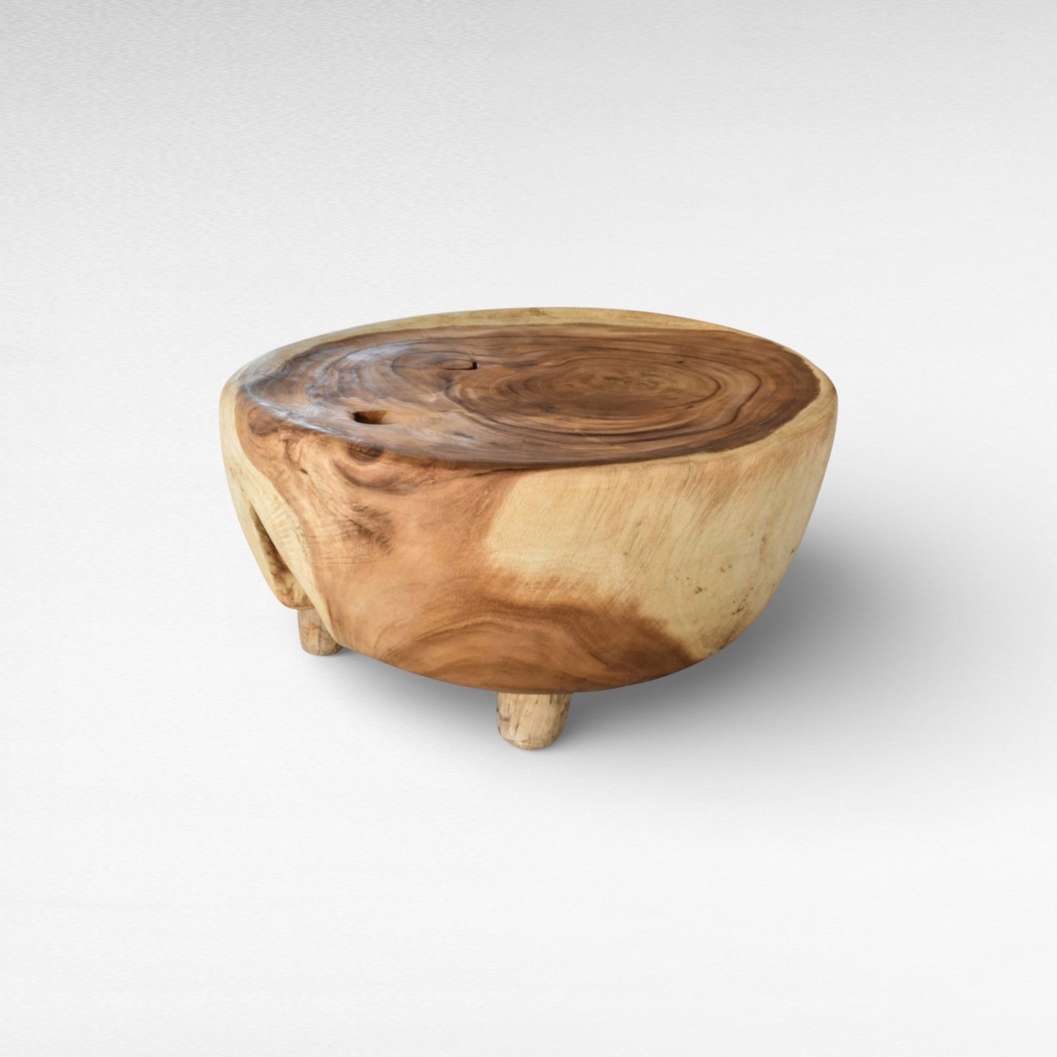 COFFEE TABLE SUAR WOOD NATURAL W100  |D80  |H45 cm