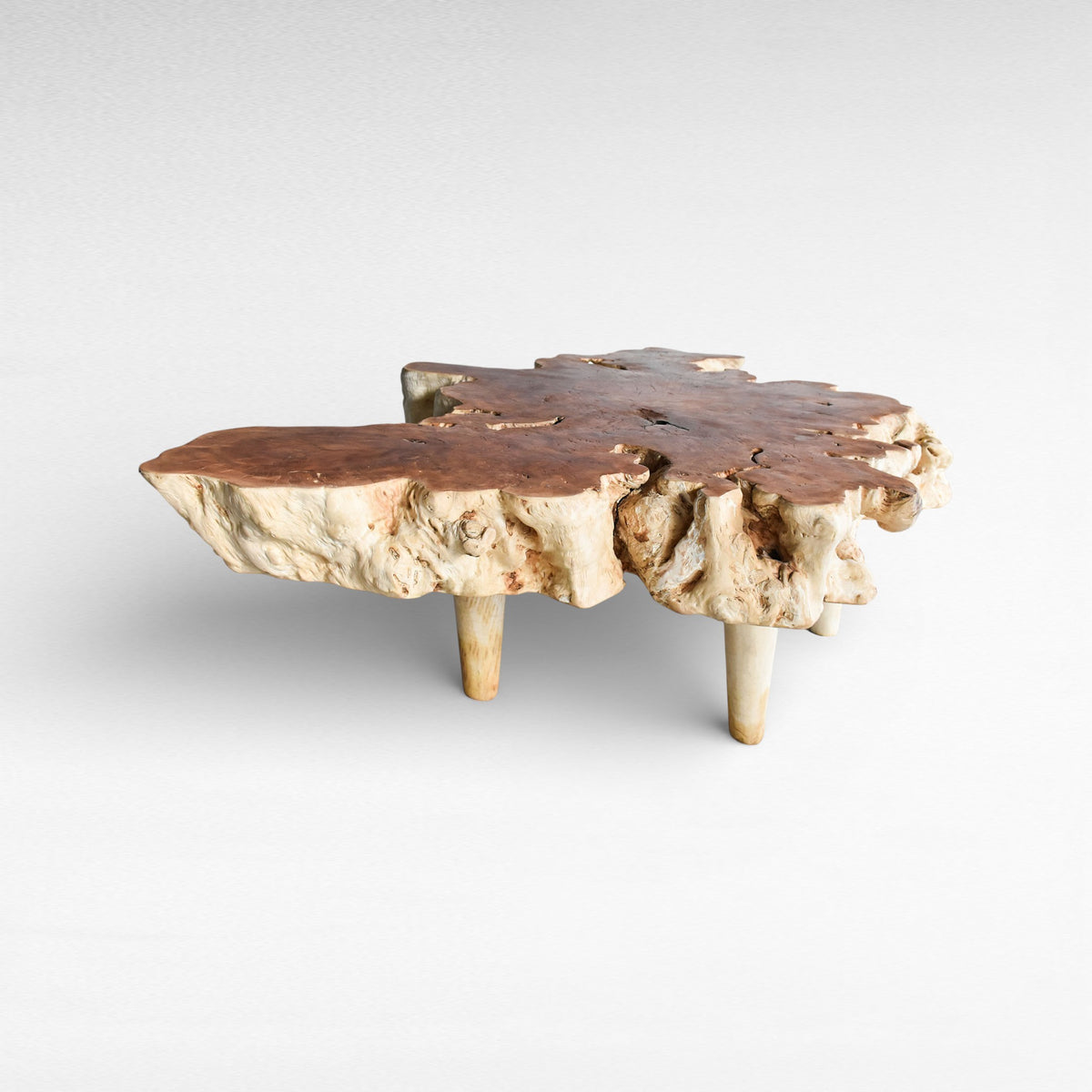 COFFEE TABLE LYCHEE WOOD NATURAL COLOR W144 |D144 |H45 cm