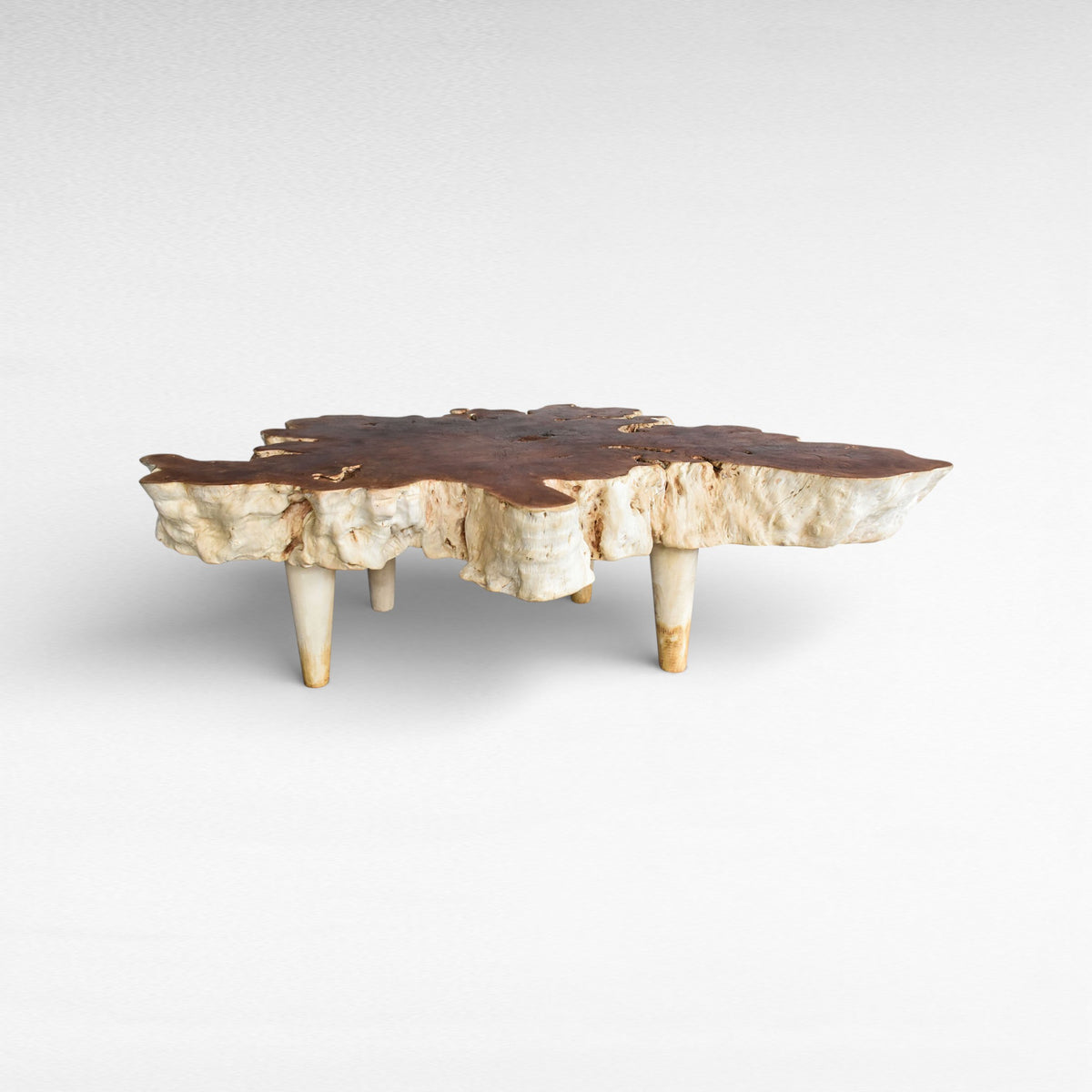 COFFEE TABLE LYCHEE WOOD NATURAL COLOR W144 |D144 |H45 cm