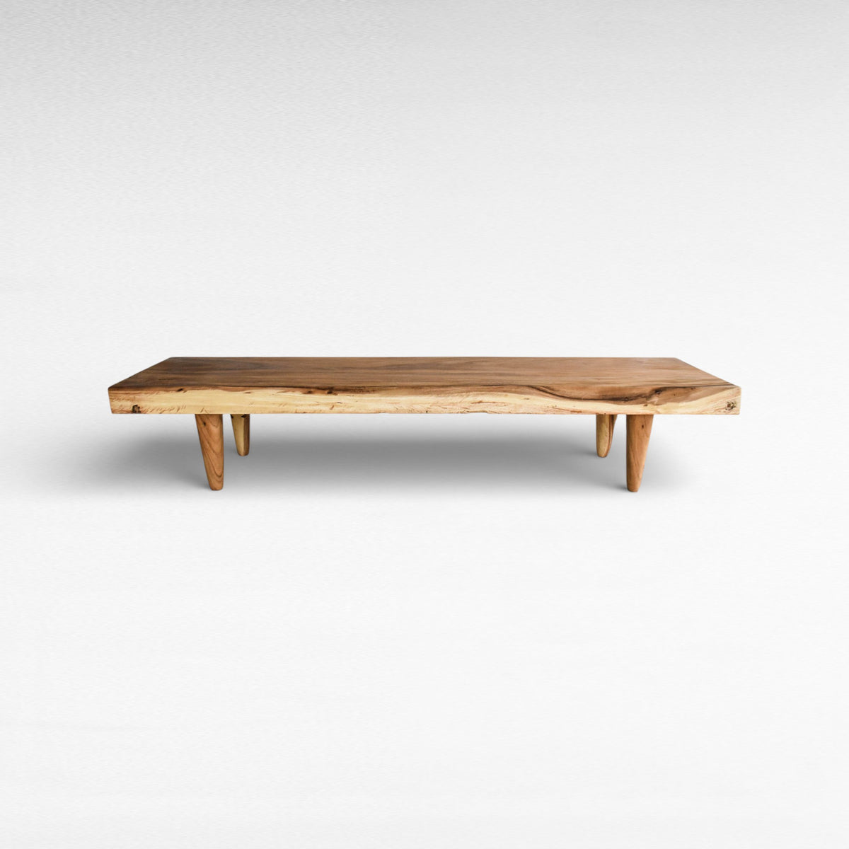 LONG COFFEE TABLE SUAR WOOD NATURAL W215  |D50  |H40 cm