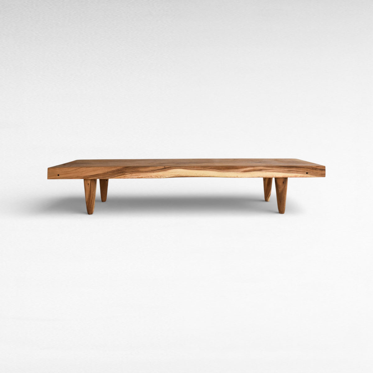 LONG COFFEE TABLE SUAR WOOD NATURAL W215  |D50  |H40 cm