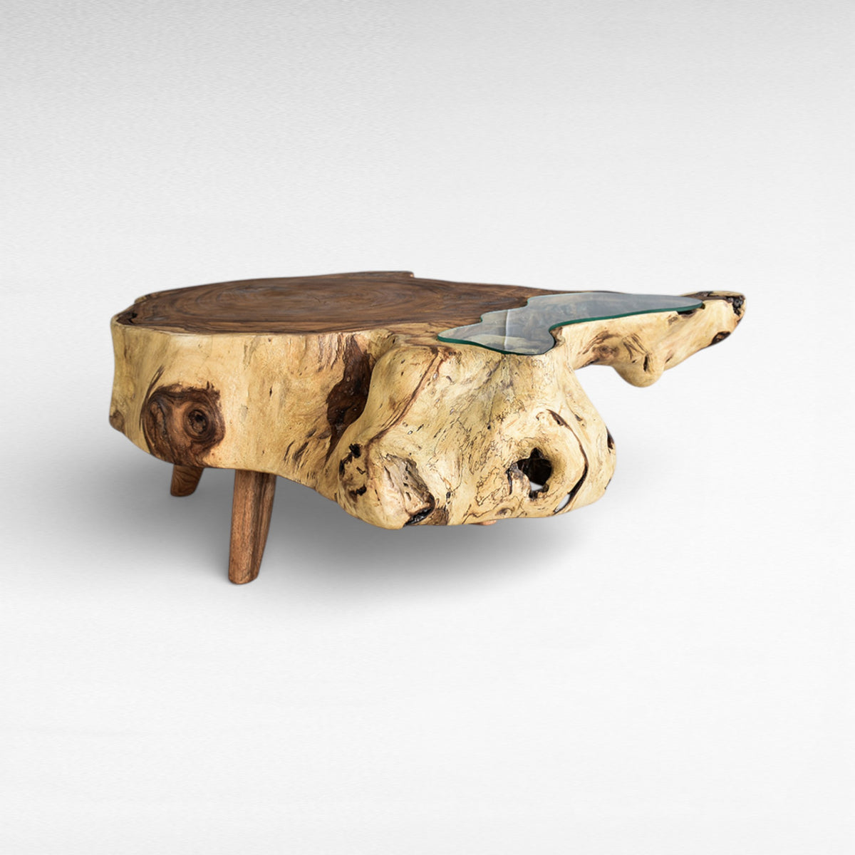 NATURAL COFFEE TABLE W130 |D90 |H45 cm