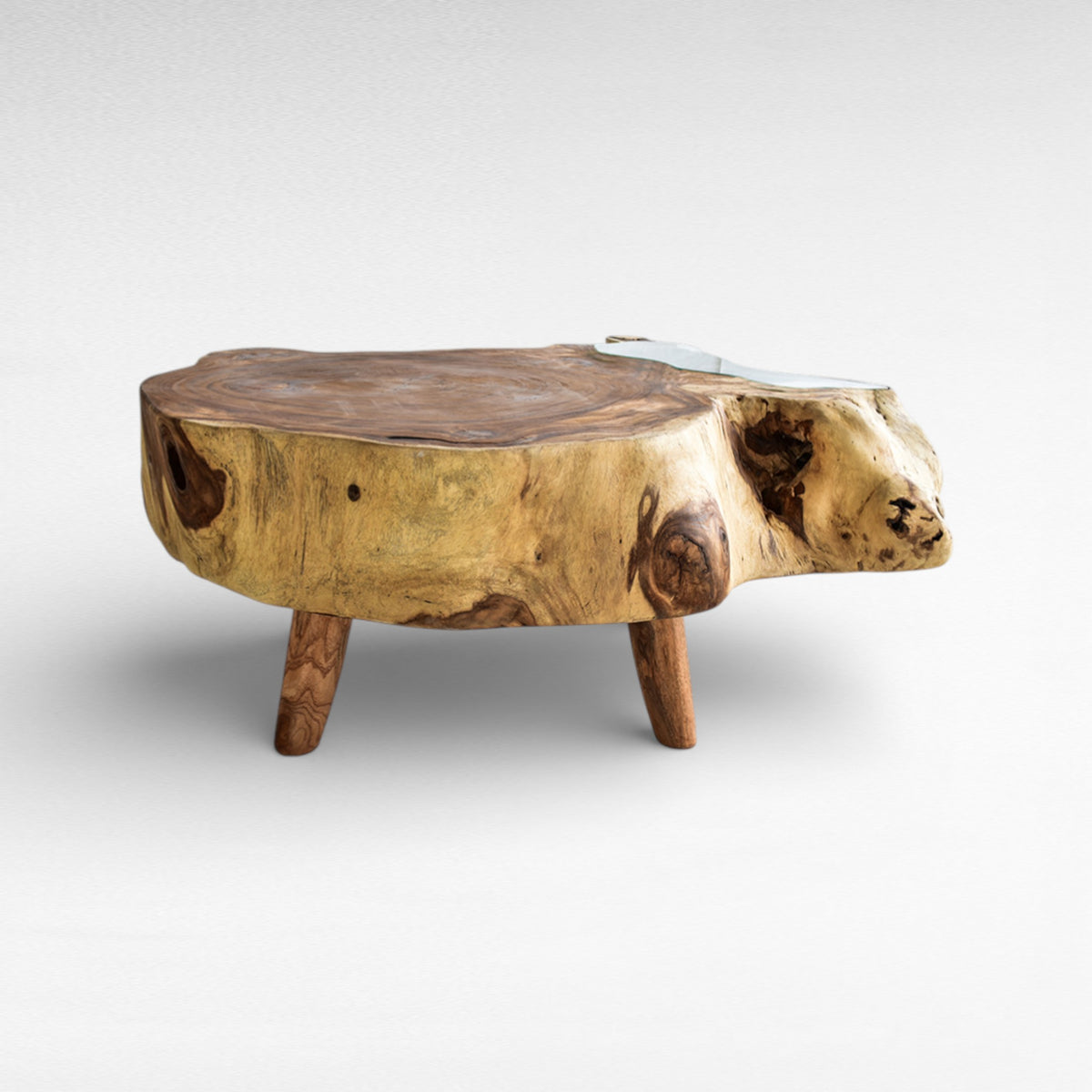 NATURAL COFFEE TABLE W130 |D90 |H45 cm