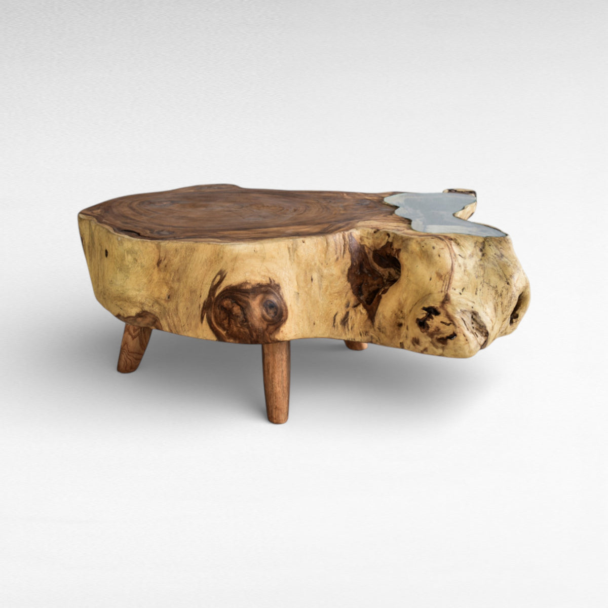 NATURAL COFFEE TABLE W130 |D90 |H45 cm