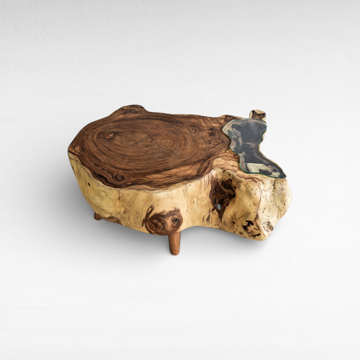 NATURAL COFFEE TABLE W130 |D90 |H45 cm