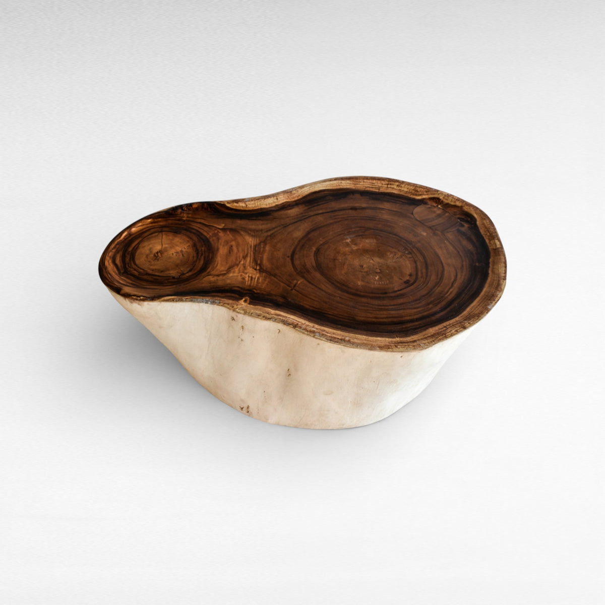 BLEACHED SUAR WOOD COFFEE TABLE W75  |D75 |H50 cm