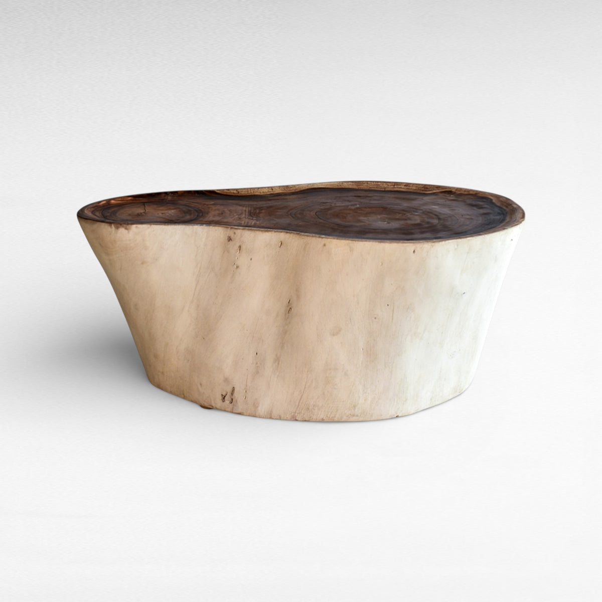 BLEACHED SUAR WOOD COFFEE TABLE W75  |D75 |H50 cm