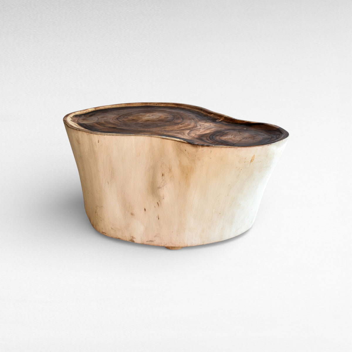 BLEACHED SUAR WOOD COFFEE TABLE W75  |D75 |H50 cm