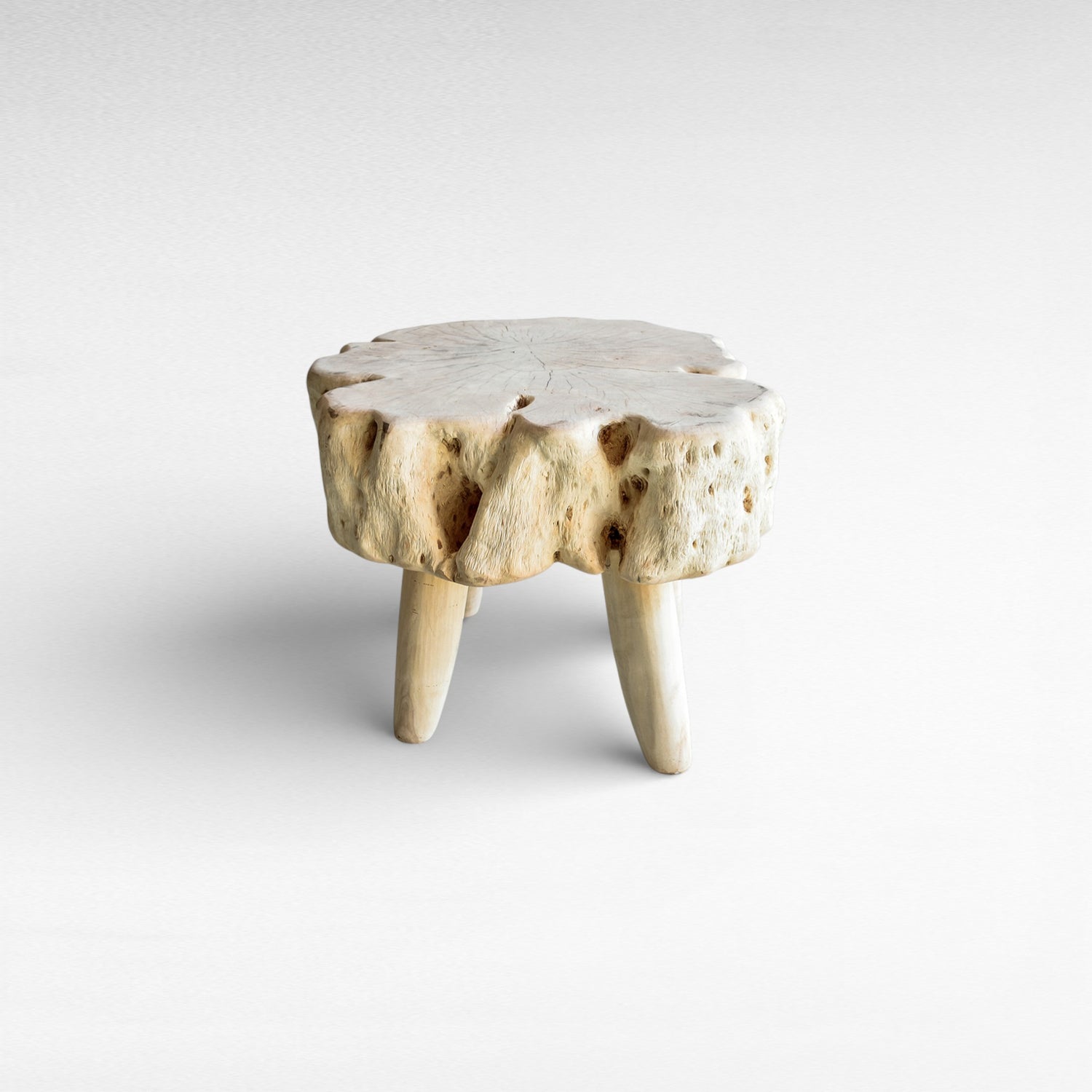 EUPHORIA LONGANA WOOD COFFEE TABLE BLEACHED W65 |D59 |H50 cm