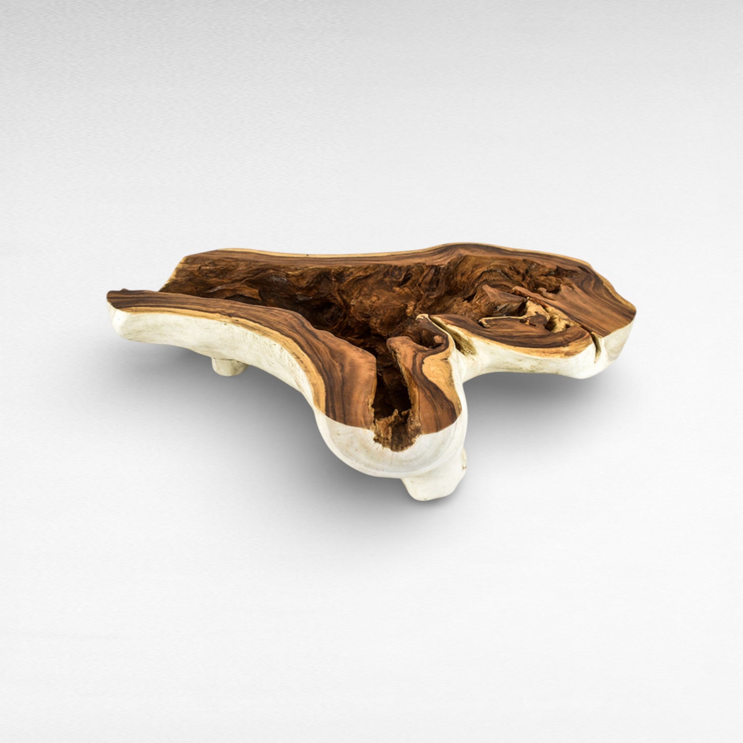 SUAR COFFEE TABLE WITH GLASS W195  |D140  |H45 cm