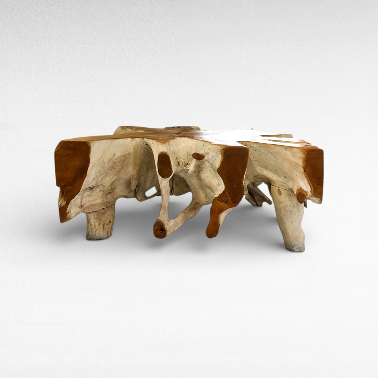 COFFEE TABLE WITH GLASS W100  |D100  |H45 cm