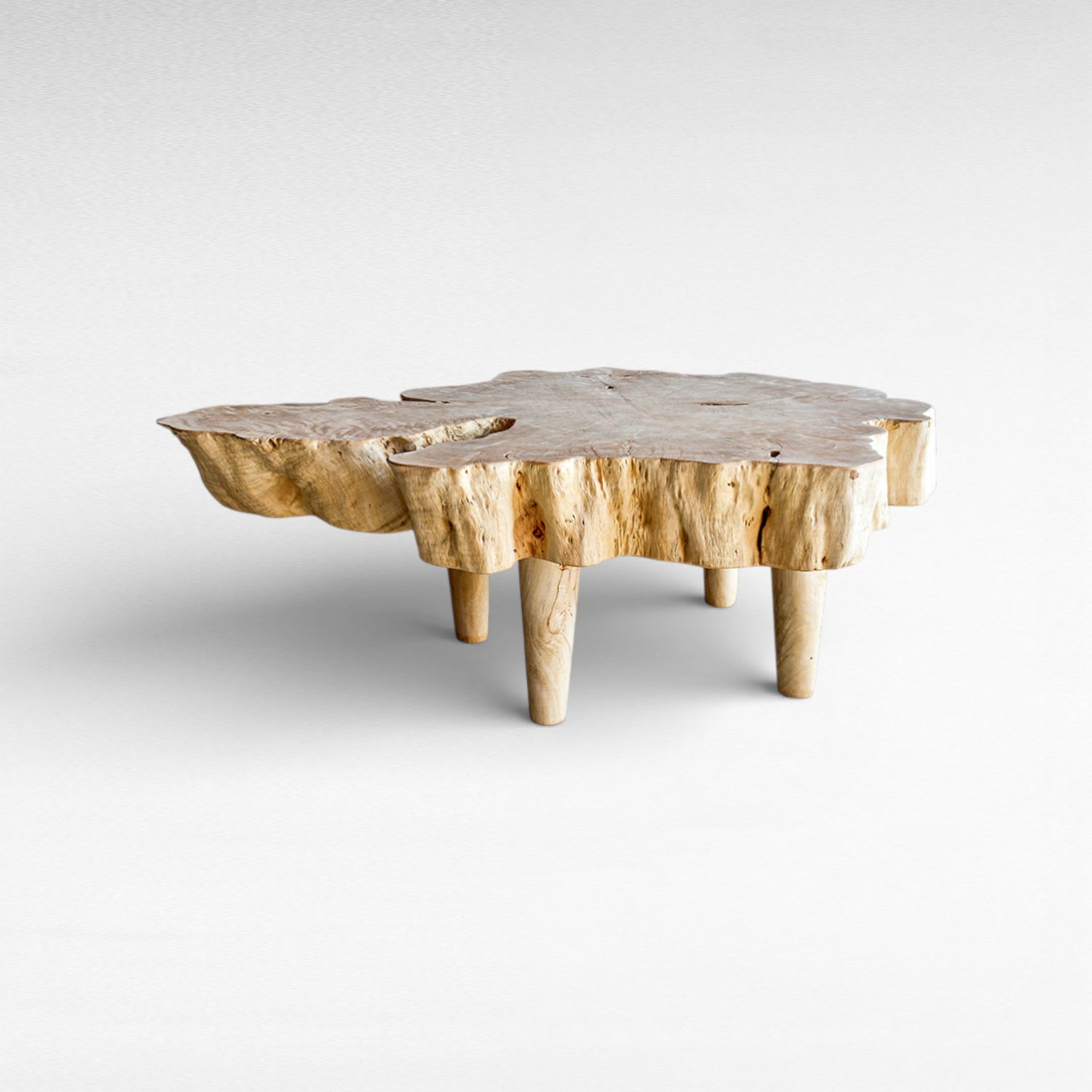 LYCHEE WOOD BLEACHED 130x110cm