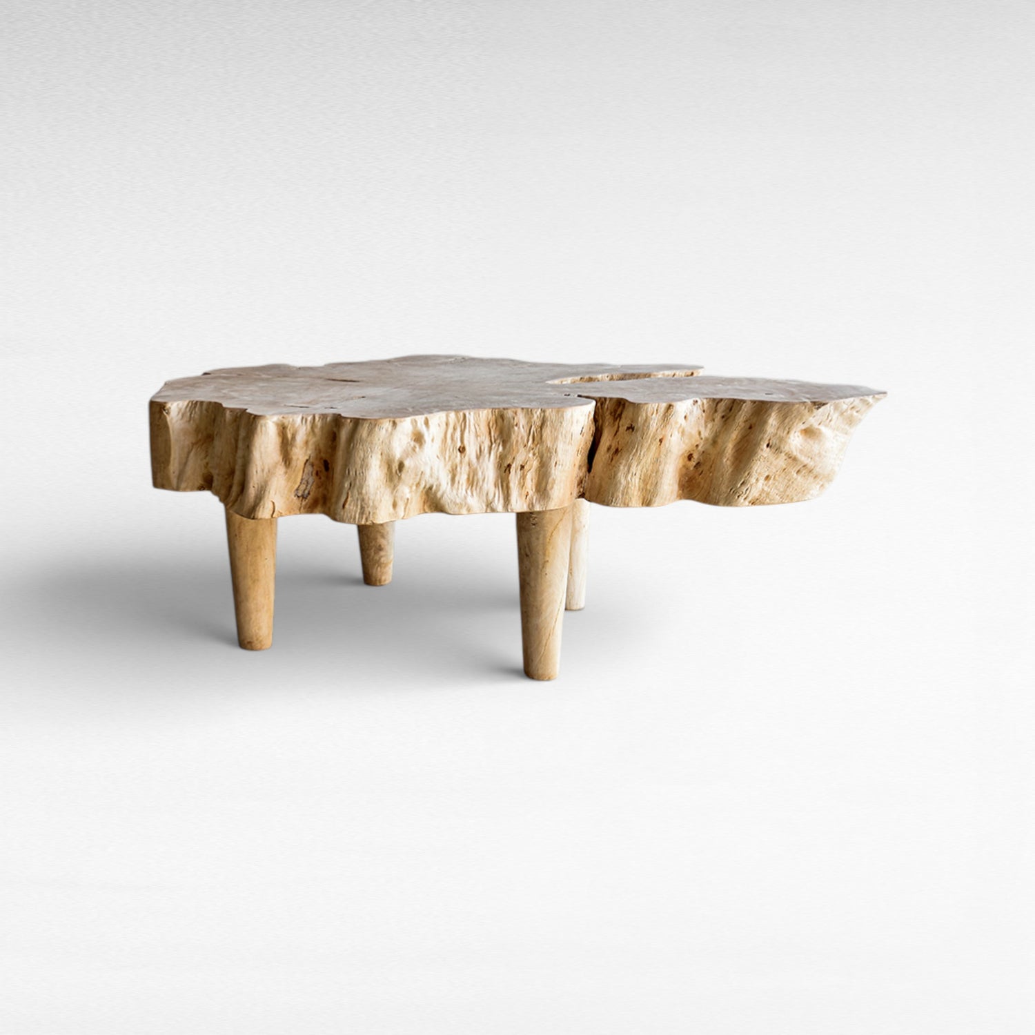 LYCHEE WOOD BLEACHED 130x110cm