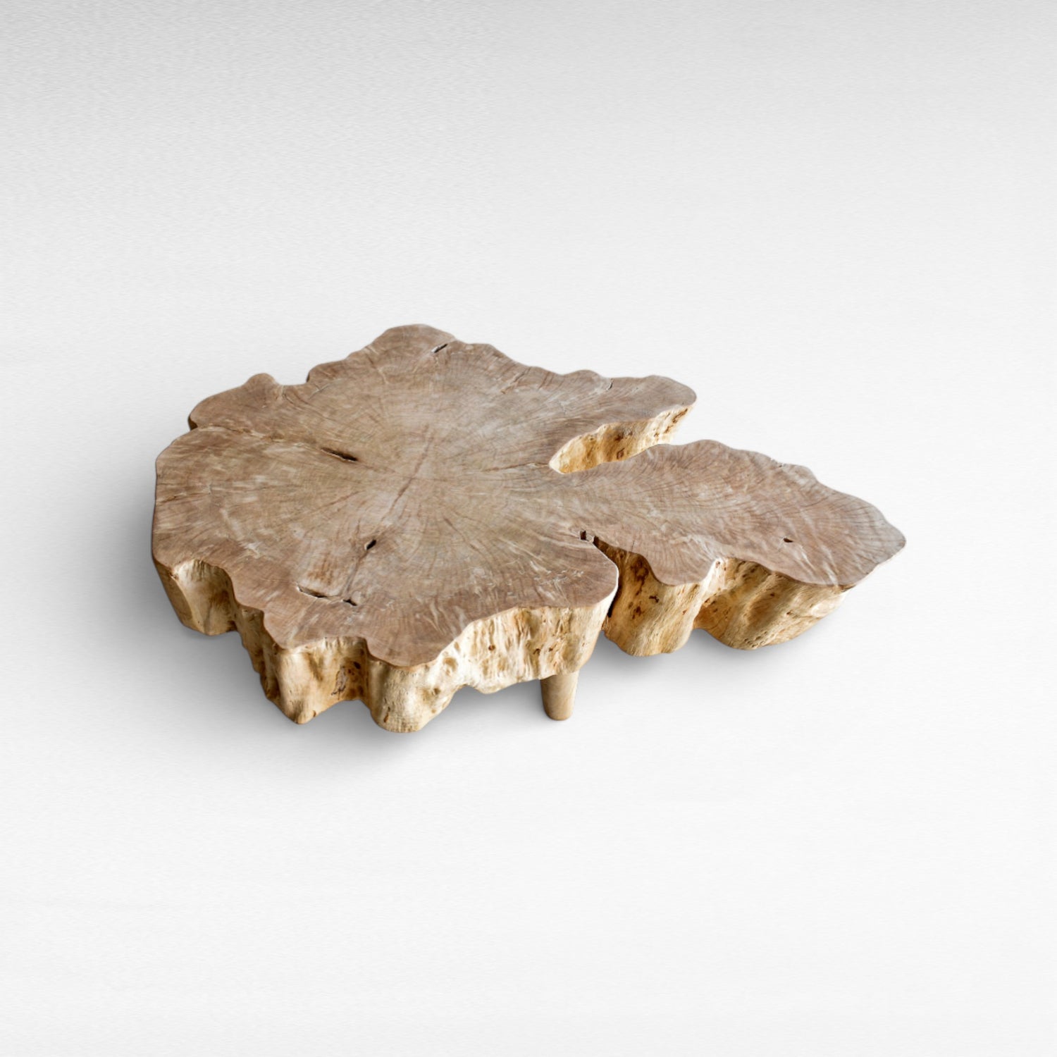 LYCHEE WOOD BLEACHED 130x110cm
