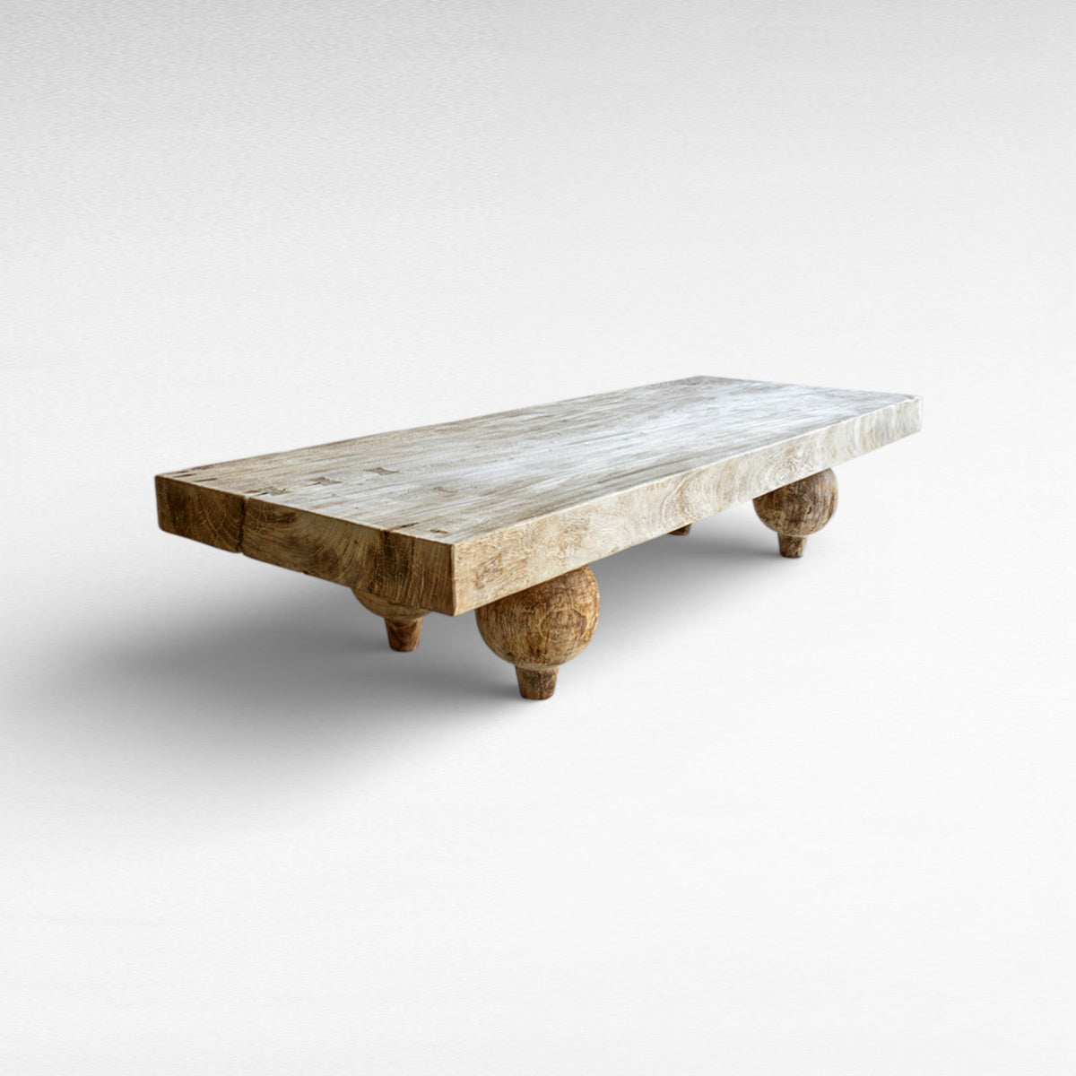 MANGO WOOD DIRTY BLEACH W215  |D80  |H45 cm