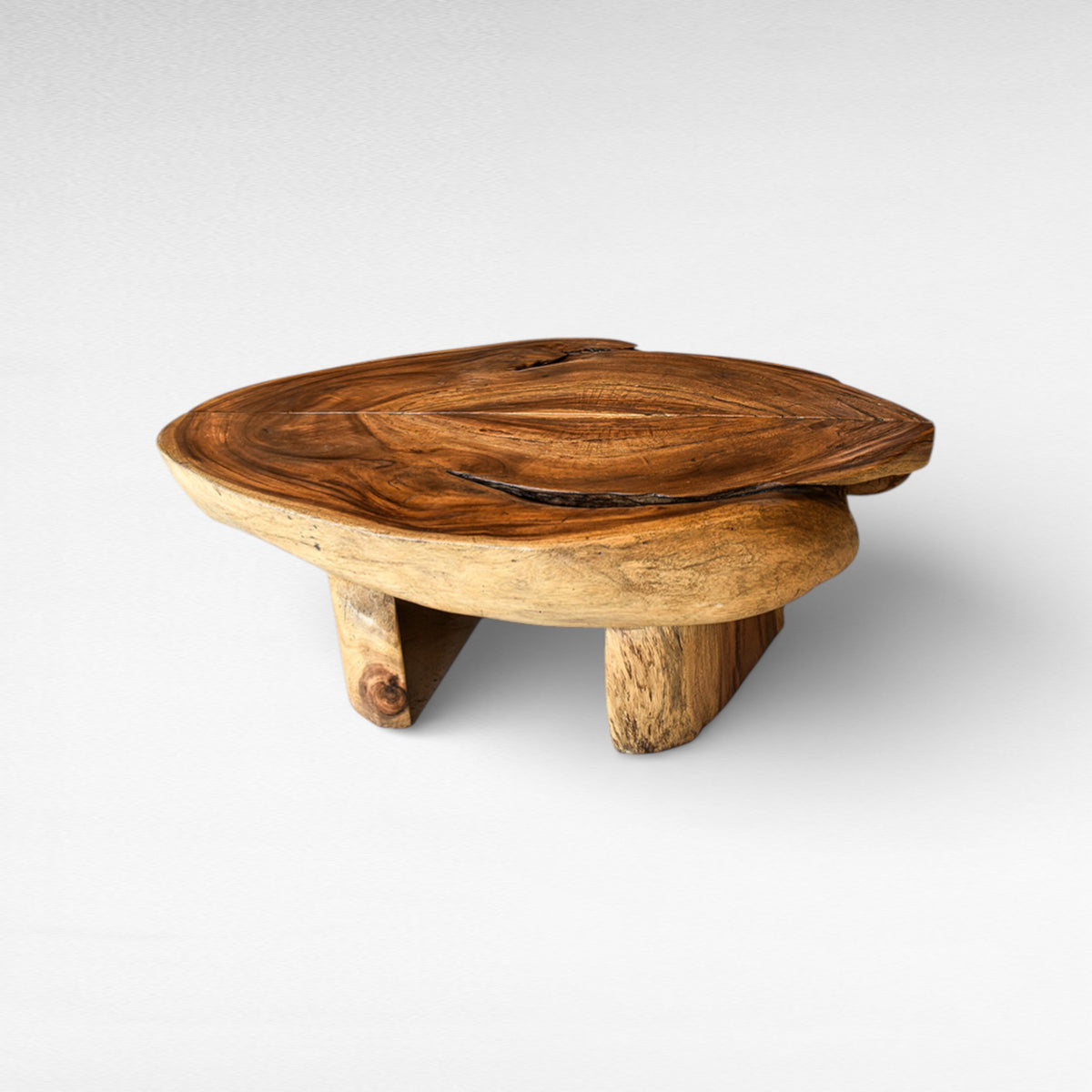 SUAR WOOD NATURAL W130  |D100  |H40 CM