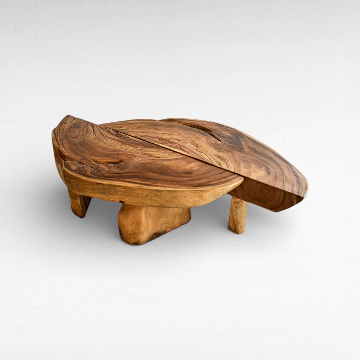 SUAR WOOD NATURAL W130  |D100  |H40 CM
