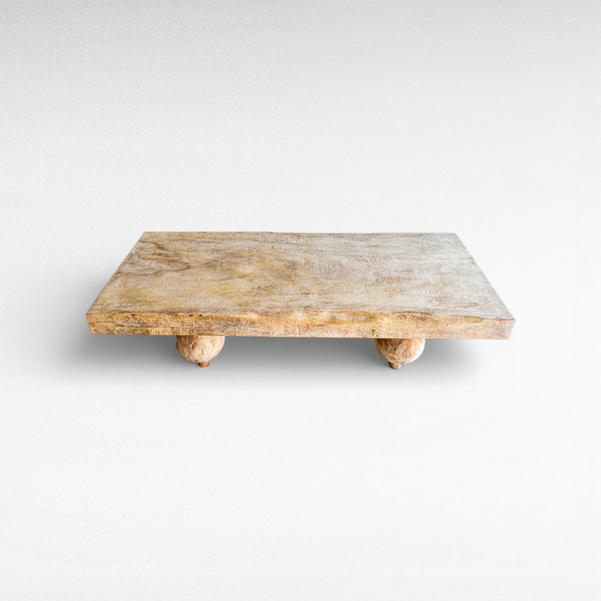MANGO WOOD COFFEE TABLE DIRTY BLEACH W180  |D80  |H45 cm