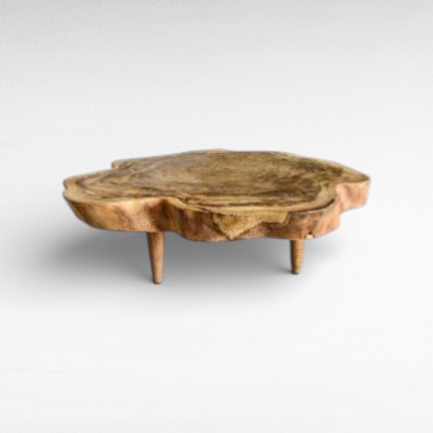 CARVED MANGO WOOD SIDE TABLE W45 |D45 |H55 CM