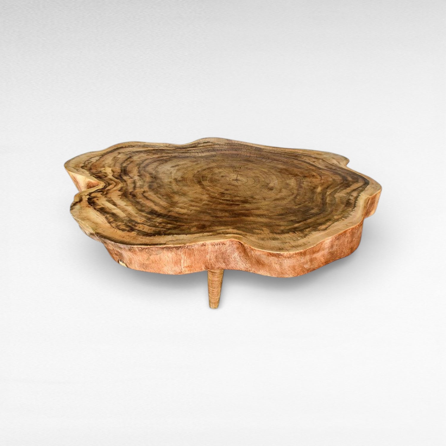 CARVED MANGO WOOD SIDE TABLE W45 |D45 |H55 CM
