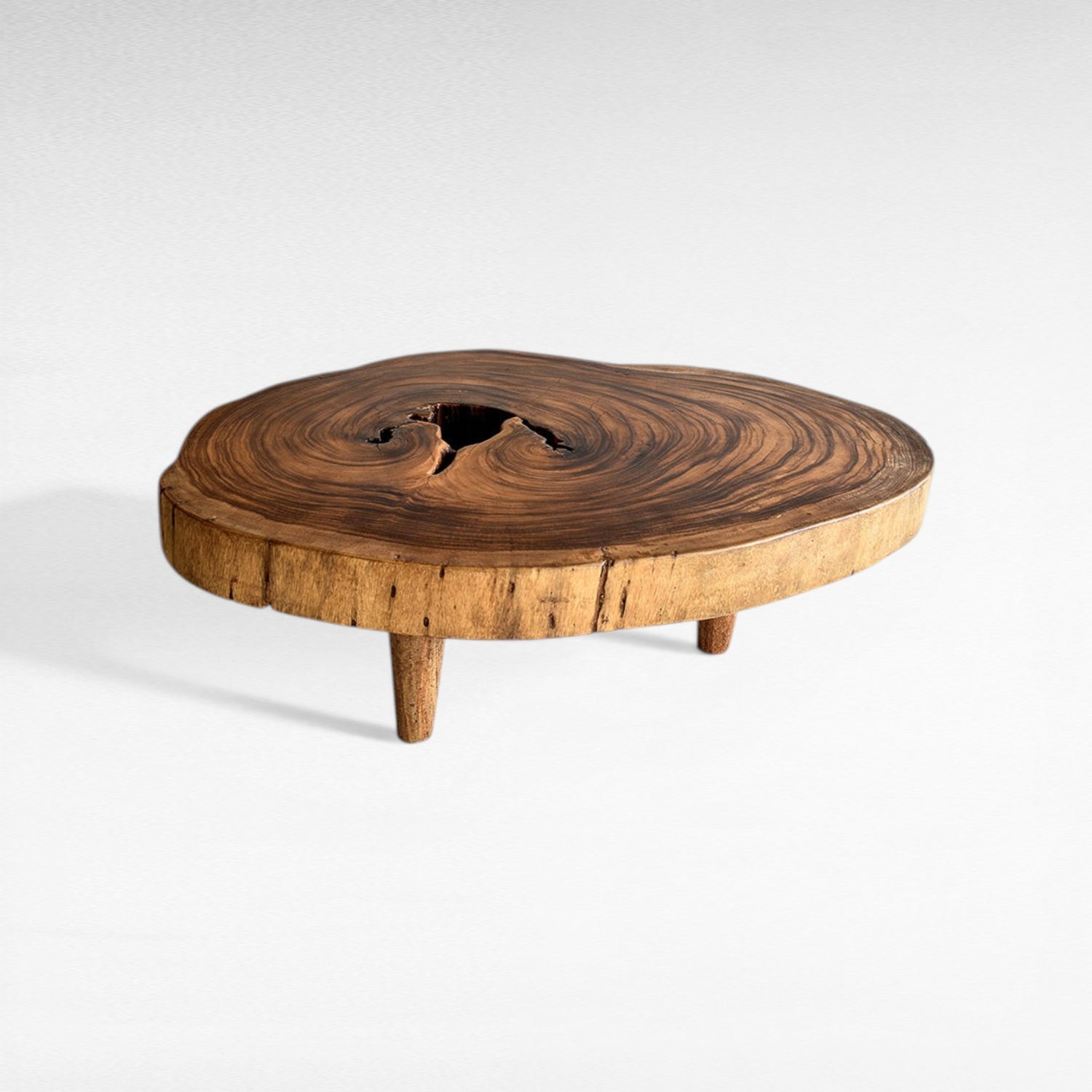 SUAR WOOD COFFEE TABLE W110  |D90  |H45 cm