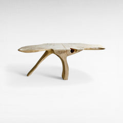 BLEACH MAHOGANY WOOD CONSOLE TABLE 210x50x84cm - Chora Mykonos