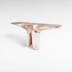 BLEACH MAHOGANY WOOD CONSOLE TABLE 200x50x85cm - Chora Mykonos