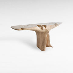 BLEACH MAHOGANY WOOD CONSOLE TABLE 200x50x85cm - Chora Mykonos