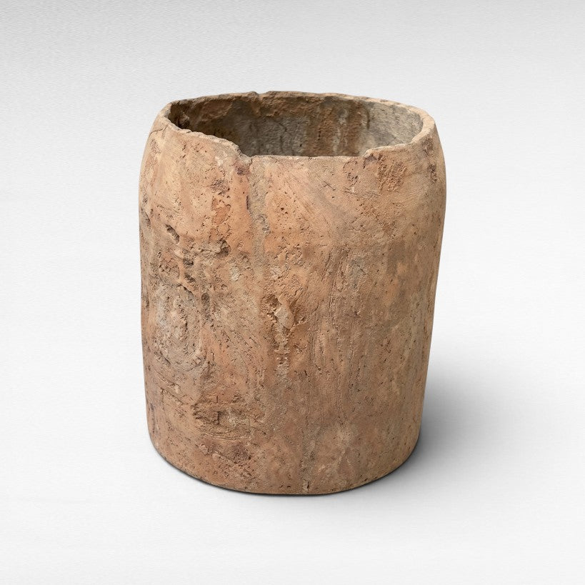 TEAK WOOD ANTIQUE PLANTER W30 |D30 |H35 CM