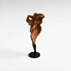 SCULPTURED WOOD NATURAL DECO 35x30x110cm - Chora Mykonos