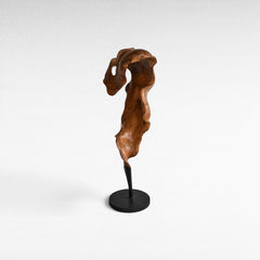 SCULPTURED WOOD NATURAL DECO 35x30x110cm - Chora Mykonos