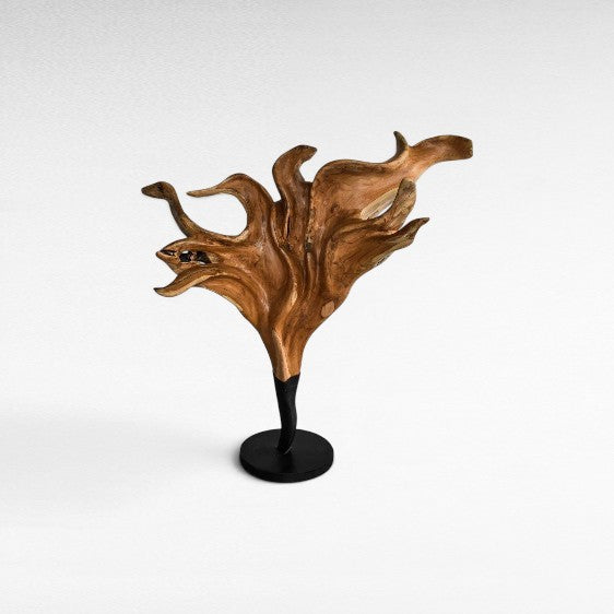SCULPTURED WOOD NATURAL - Chora Mykonos