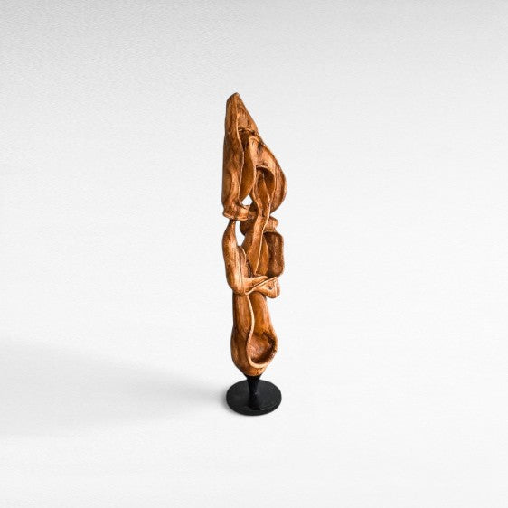 SCULPTURED WOOD NATURAL DECO W50  |D40 |H230 cm