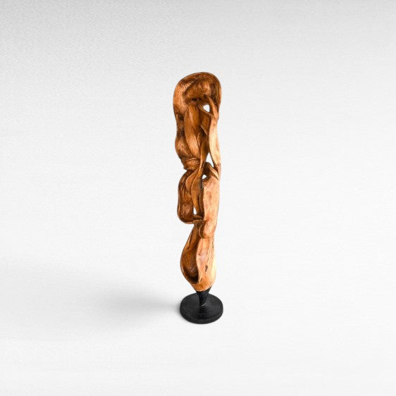 SCULPTURED WOOD NATURAL DECO W50  |D40 |H230 cm