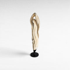 SCULPTURED WOOD BLEACHED DECO 35x35x175cm - Chora Mykonos