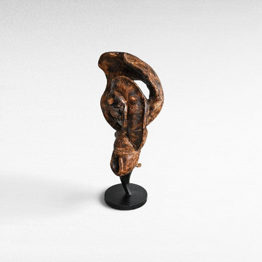 SCULPTURED WOOD NATURAL DECO 60x35x130cm - Chora Mykonos