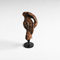 SCULPTURED WOOD NATURAL DECO 60x35x130cm - Chora Mykonos