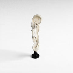 SCULPTURED WOOD BLEACHED DECO 35x35x150cm - Chora Mykonos