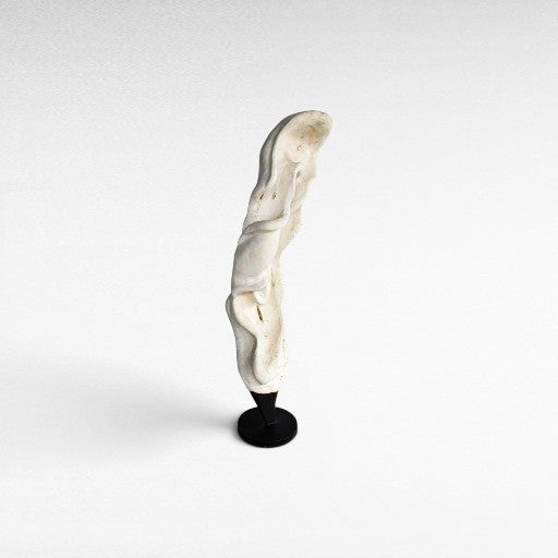 SCULPTURED WOOD BLEACHED DECO 35x35x150cm - Chora Mykonos