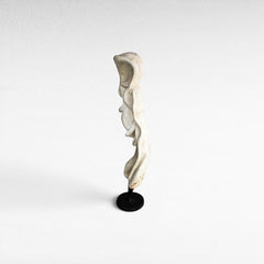 SCULPTURED WOOD BLEACHED DECO 35x35x150cm - Chora Mykonos