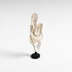 BLEACHED MAHOGANI SCULPTURED DECO 65x30x185cm - Chora Mykonos
